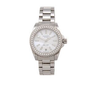Gucci Stainless Steel Diamond Quartz Dive Watch